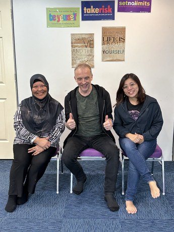 Participants and trainer at a CRAFTing Conversations training