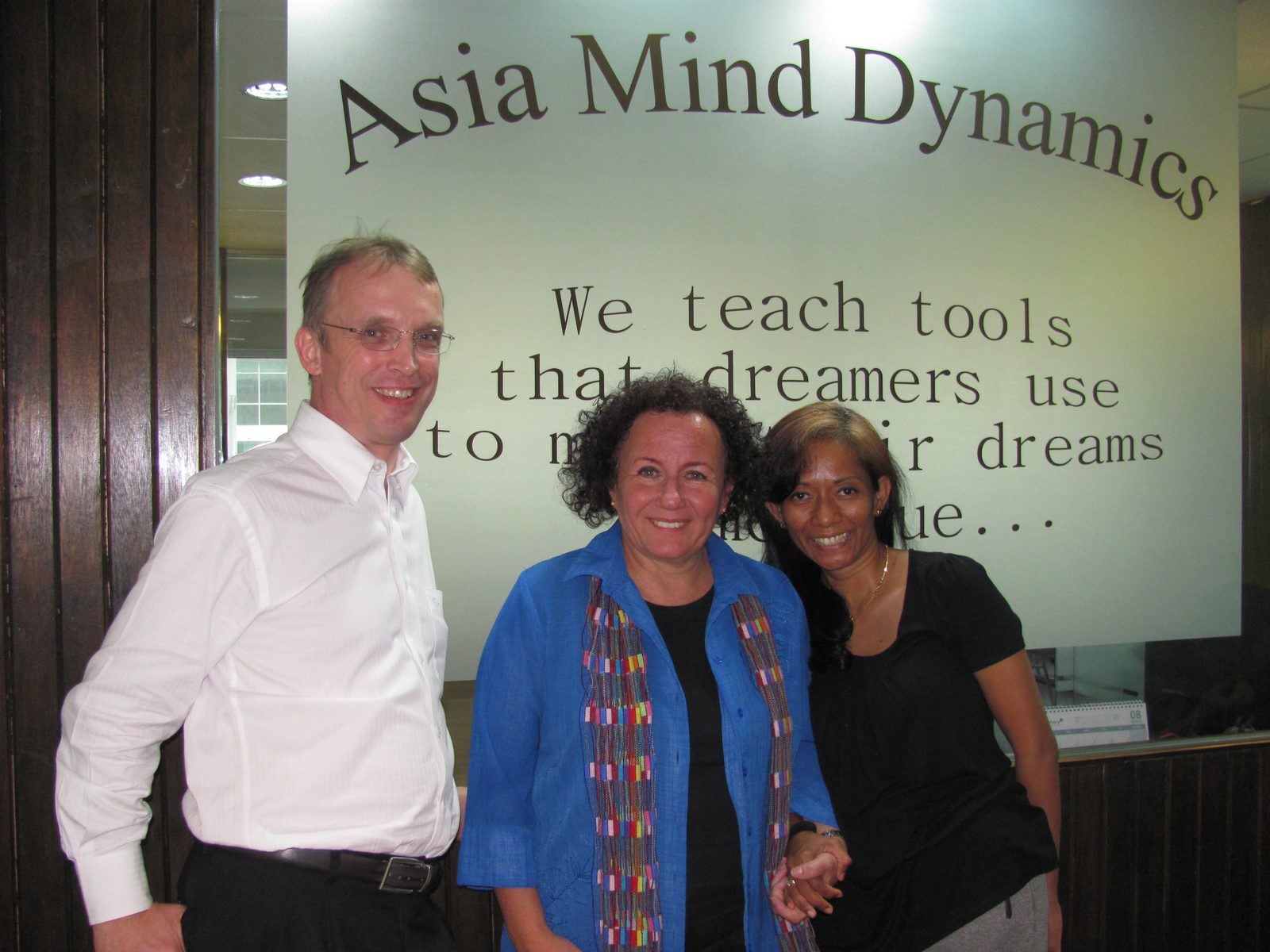 Andreas Dorn and Najwa Dorn Rustum with Shelle Rose Charvet at Asia Mind Dynamics