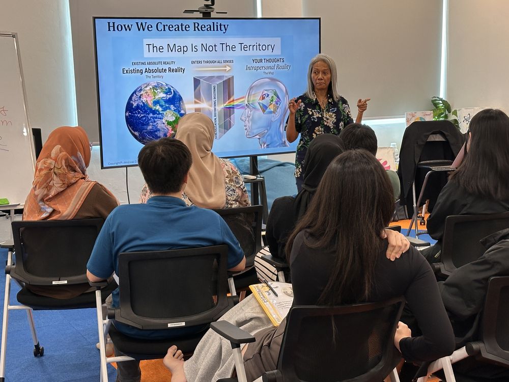 Najwa Dorn Rustum leading a corporate training session
